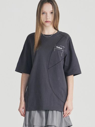 Top Stitch T-shirt_Charcoal - FALLETT - Modalova