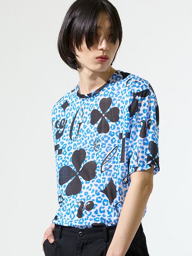 Clover Print T-shirt_Blue - GREEDILOUS - Modalova