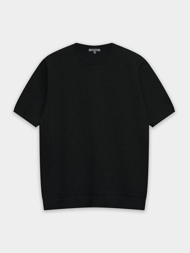 Summer Washable Crew-neck Knit Pullover_Black - birbante - Modalova