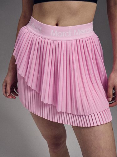 Mesh Combo Tiered Mini Skirt_Pink - Mardi Mercredi Actif - Modalova