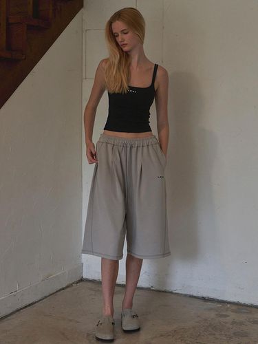 Midi Half Elastic Flowing Pants - INJIACTIVE - Modalova