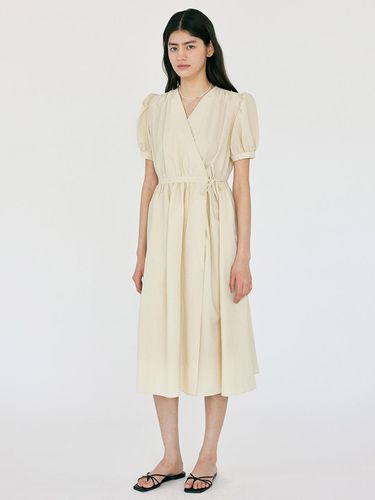 H Seersucker Wrap Dress_2 Color - ANEDIT - Modalova