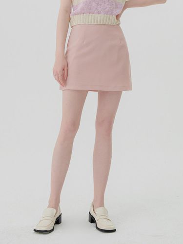 Polyester Mini Beige Skirt - PANDORAFIT - Modalova