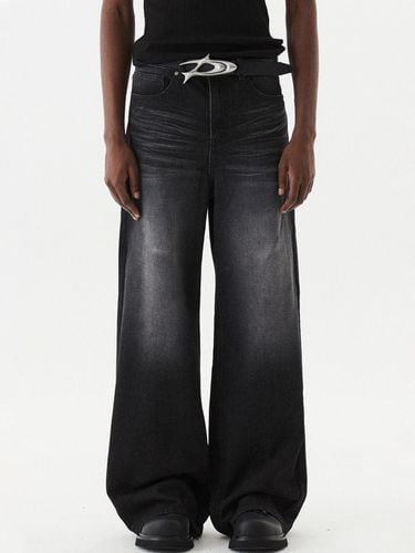 Wide Flare Denim Pants_Black - DNSR - Modalova