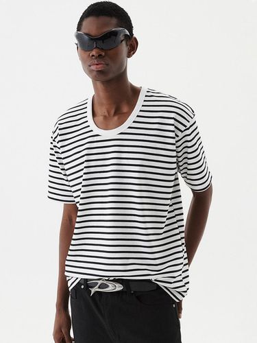 Semi U Neck Stripe T-shirt - DNSR - Modalova