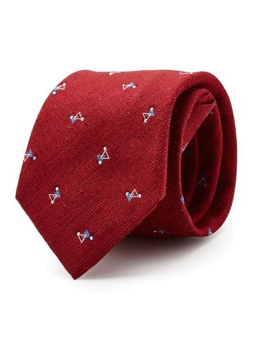 Cubic All Over Zipper Tie_Red - STCO - Modalova