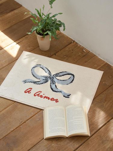 Ribbon Lettering Soft Rug - DECOVIEW - Modalova