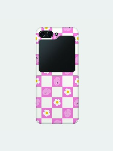 Checkerboard Daisy Windy Z Flip Hard Case - theninemall - Modalova