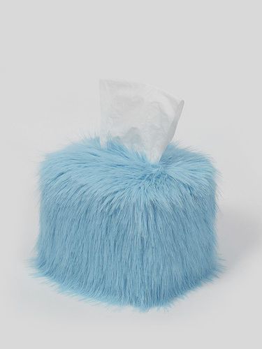 Doggie Eco Fur Tissue Cover Blue - molliolli - Modalova