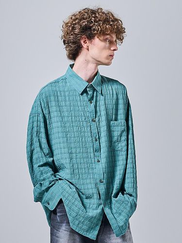 Lace checkered oversized fit shirt () - OTHERFITS - Modalova