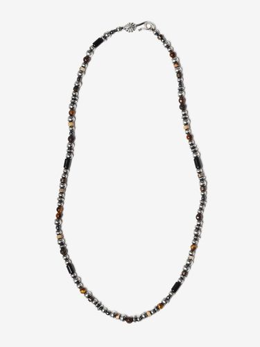 Brown Mix Concho Hook Necklace - AEKKI - Modalova