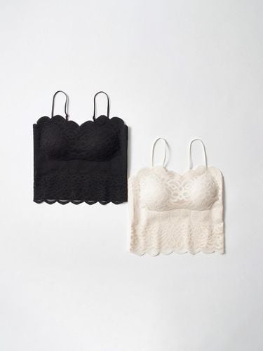 Inner Capped Sophie Lace Crop Sleeveless - KOZNOK - Modalova