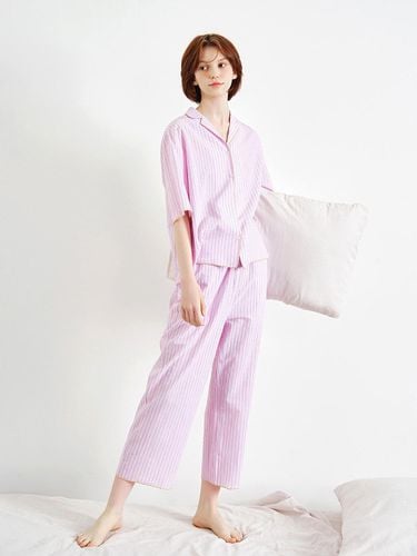 Prairie Stripe Women's Pajama Set - KOZNOK - Modalova