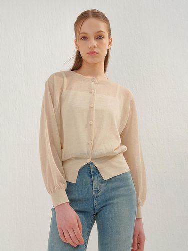 SUMMER LINEN CARDIGAN BEIGE - camino - Modalova