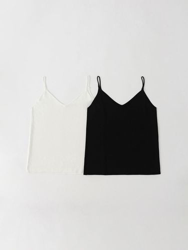 Dazzling V-neck Knit String Sleeveless - KOZNOK - Modalova