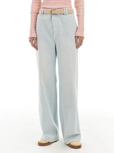 MAT STRAIGHT PANTS [LIGHT BLUE] - grove - Modalova