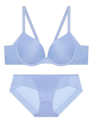 Cool Mesh Bra Panties Set_Pacific Blue - CODESCOMBINE INNERWEAR - Modalova