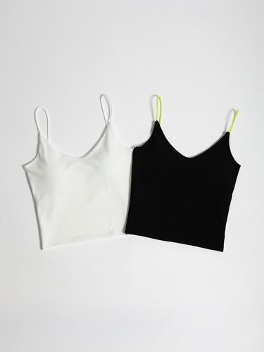 Inner Capped V-neck Color Sleeveless - KOZNOK - Modalova