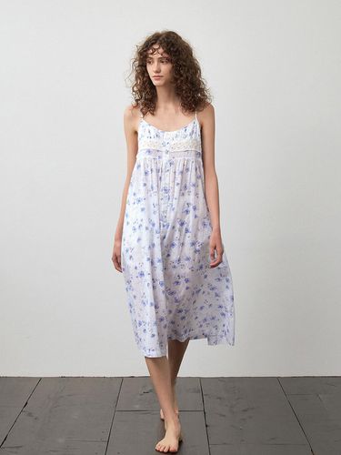 Nest Flower Sleeveless Dress Pajamas - KOZNOK - Modalova