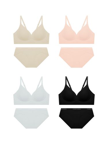 Volume Hook-Type Seamless No-Wire Bra Panties set - CODESCOMBINE INNERWEAR - Modalova