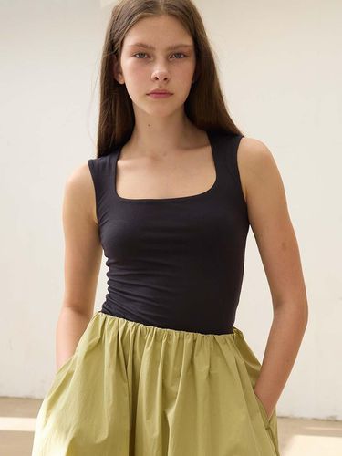 PURE BY Trapeze Neck Modal Sleeveless Tee - FAYRI - Modalova