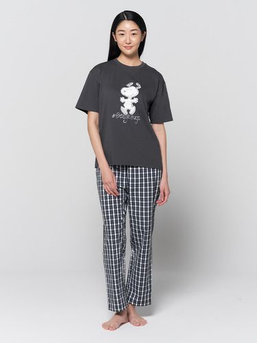 Cotton Check Pajamas Pants - anybody - Modalova