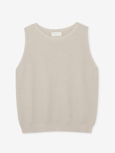 Cotton modified tissue sleeveless knit top - SEKANSKEEN - Modalova