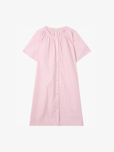 Seersucker Check Short-Sleeved Dress - anybody - Modalova