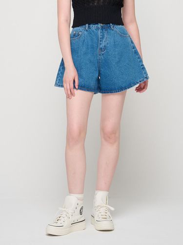 One Tuck Wide Fit A-line Denim Shorts () - ROIDESROIS - Modalova