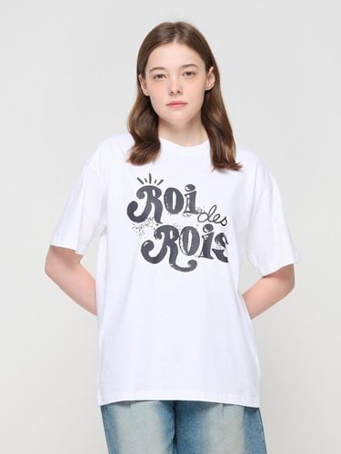 Big Logo Line Lettering Logo Short Sleeve T-shirt - ROIDESROIS - Modalova