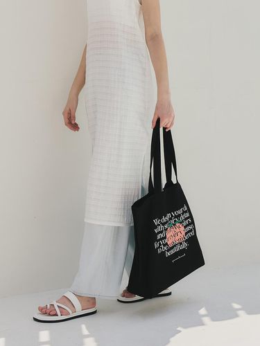 Lettering PINK Eco bag / Black - ZEROSTREET - Modalova