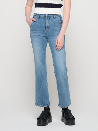 Washing hidden banded spandex semi-wide denim pant - ROIDESROIS - Modalova