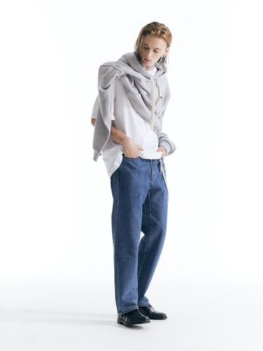 Straight Denim Pants Blue - CHOWOO - Modalova