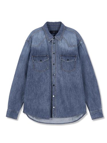 British Basic Washing Denim Shirt - CHOWOO - Modalova