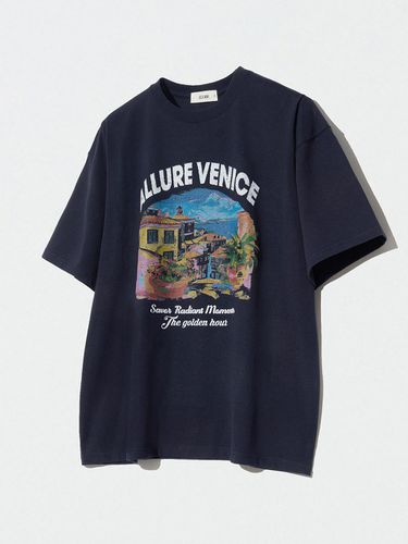 Venice Short-Sleeve T-Shirt Navy - ECORR - Modalova