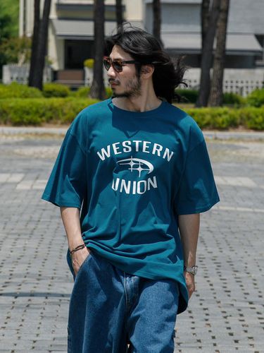 Western Union Short Sleeve Blue - RUGGED HOUSE - Modalova