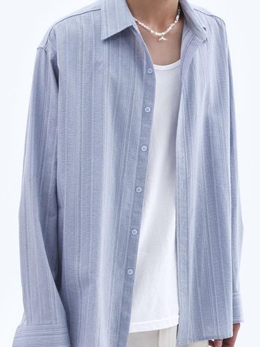 Clash Blue Stripe Shirt_Mid Blue - Trip LE Sens - Modalova