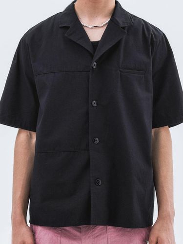 Welt Pocket Cotton Half Shirt_Black - Trip LE Sens - Modalova