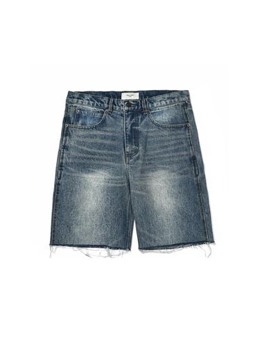 CUT OFF DENIM SHORTS WASHED BLUE - Rolling Studios - Modalova