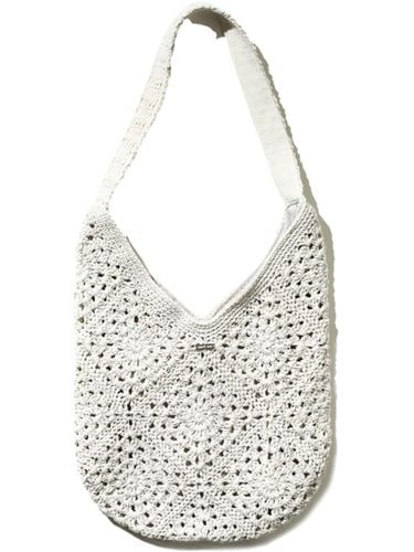 Floral Crochet Round Shoulder Bag_White - Trip LE Sens - Modalova