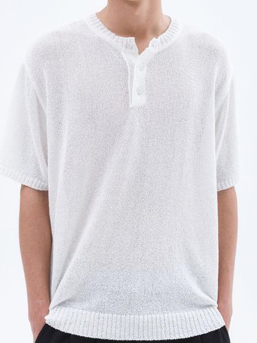 Cloud Summer Henley Neck Knitwear_White - Trip LE Sens - Modalova