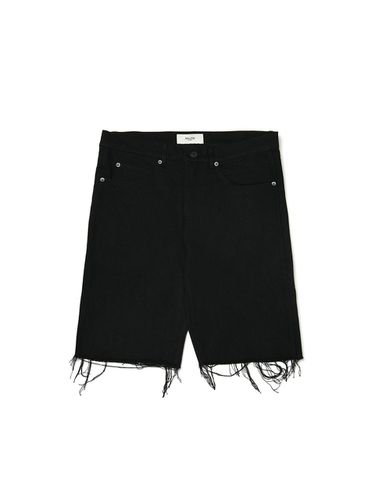 CUT OFF DENIM SHORTS BLACK - Rolling Studios - Modalova