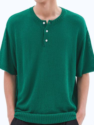 Cloud Summer Henley Neck Knitwear_Green - Trip LE Sens - Modalova