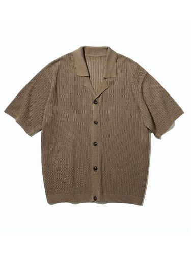 Washable Cruise Mesh Cardigan Knitwear_Brown - Trip LE Sens - Modalova