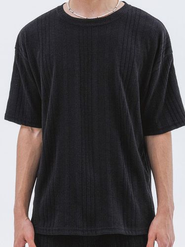 Brushed Stripe Knitwear T-shirt_Black - Trip LE Sens - Modalova