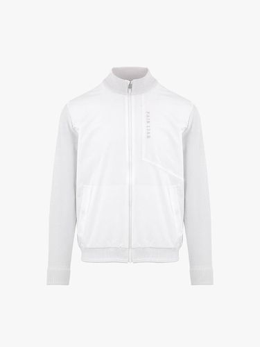 Men's Woven Zip-Up Cardigan (White) - FAIRLIAR GOLF - Modalova