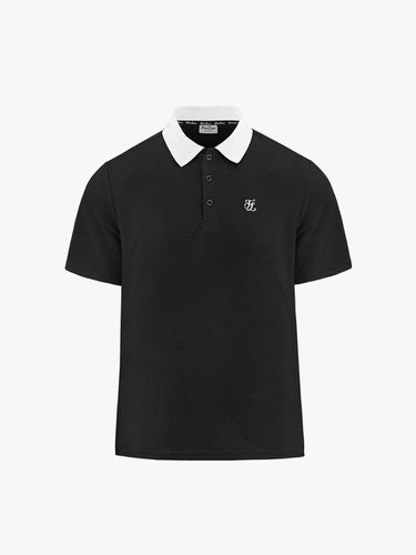 Men's Jacquard Short-Sleeved T-Shirt (Black) - FAIRLIAR GOLF - Modalova