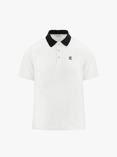 Men's Jacquard Short-Sleeved T-shirt (White) - FAIRLIAR GOLF - Modalova