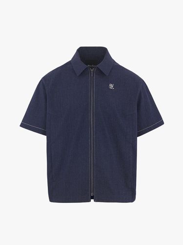 Men's denim short-sleeved jumper (denim) - FAIRLIAR GOLF - Modalova