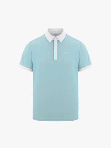 Men's Two-Tone Jacquard T-Shirt (SkyBlue) - FAIRLIAR GOLF - Modalova